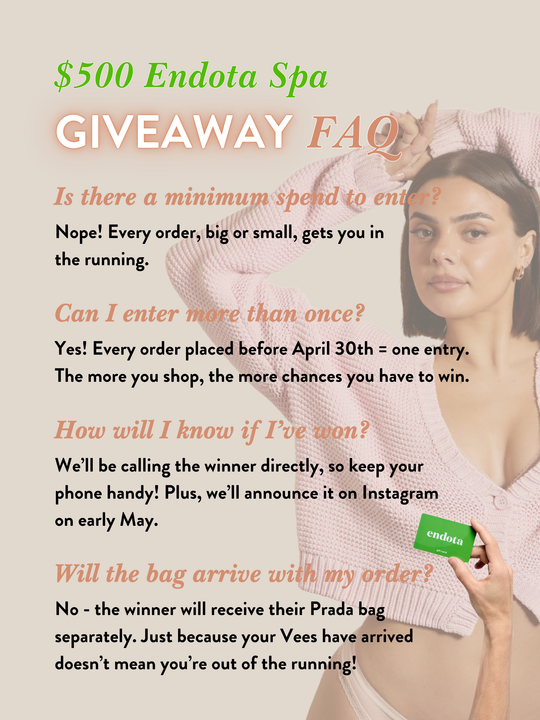 1 X Entry Into Our $500 Endota Spa Giveaway