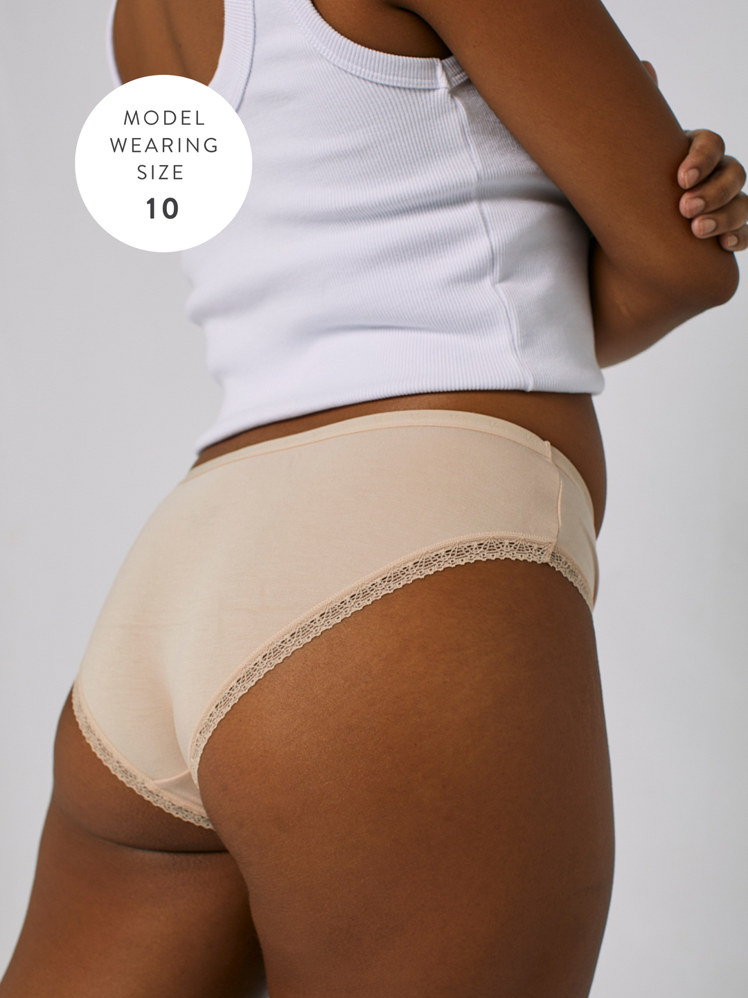 Bamboo Seamless Thigh Saver Underwear In Beige – The Fourth